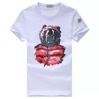 moncler cotton jersey t-shirt bear white